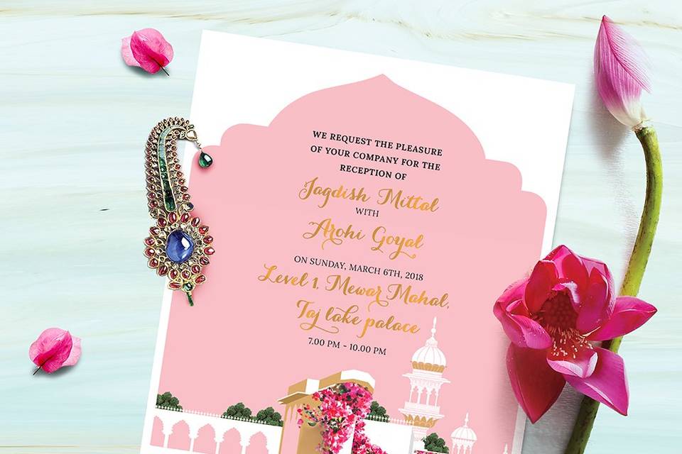 Wedding invitation card