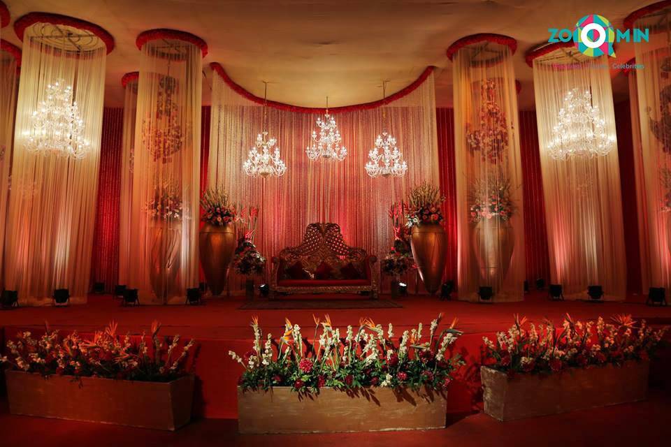 Reception stage decoration