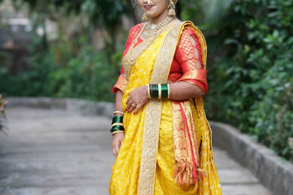 Maharashtrian bridal look