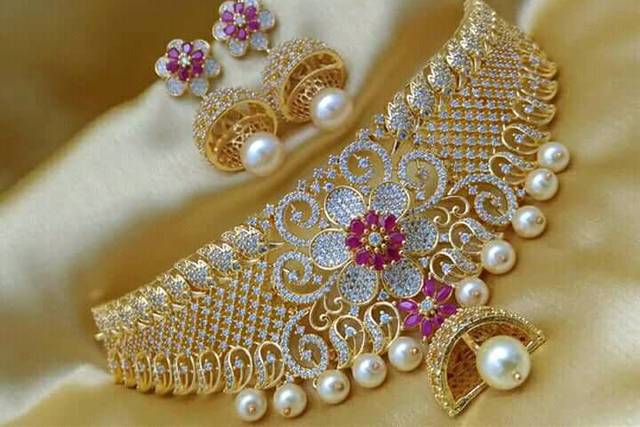 Bridal jewellery sets in on sale sowcarpet