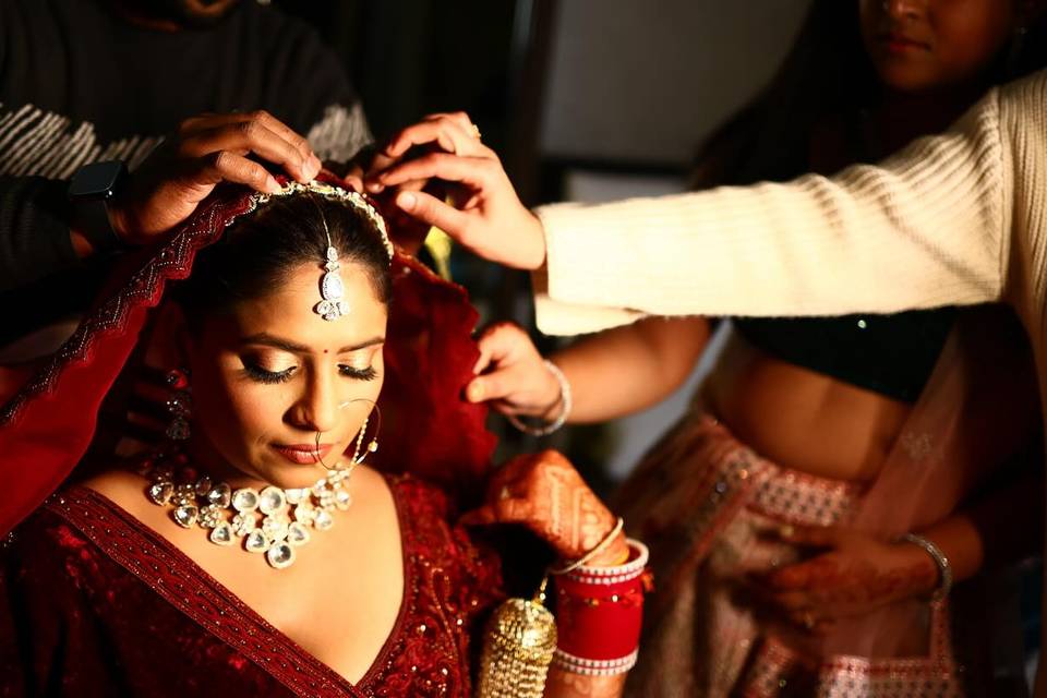 bridal getting ready