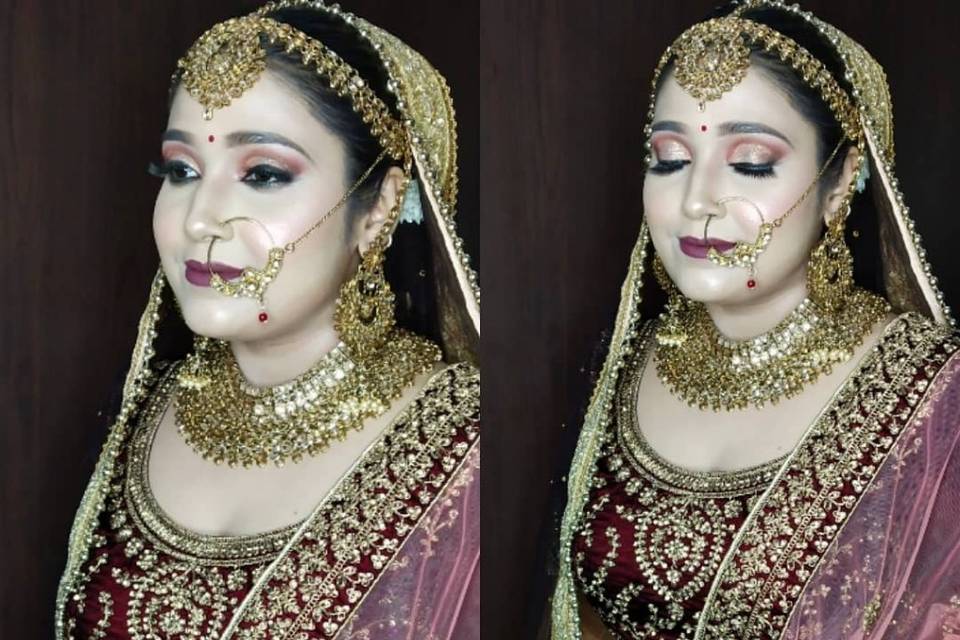 Bridal HD glossy makeup