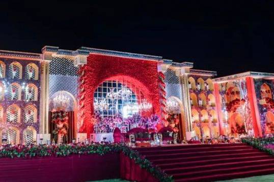 Wedding reception stage