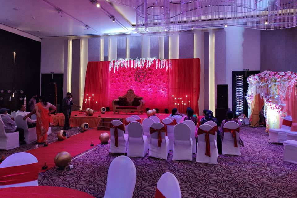 Wedding reception stage