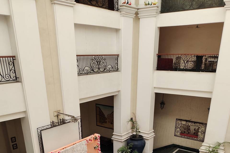 Wedding engagement setup