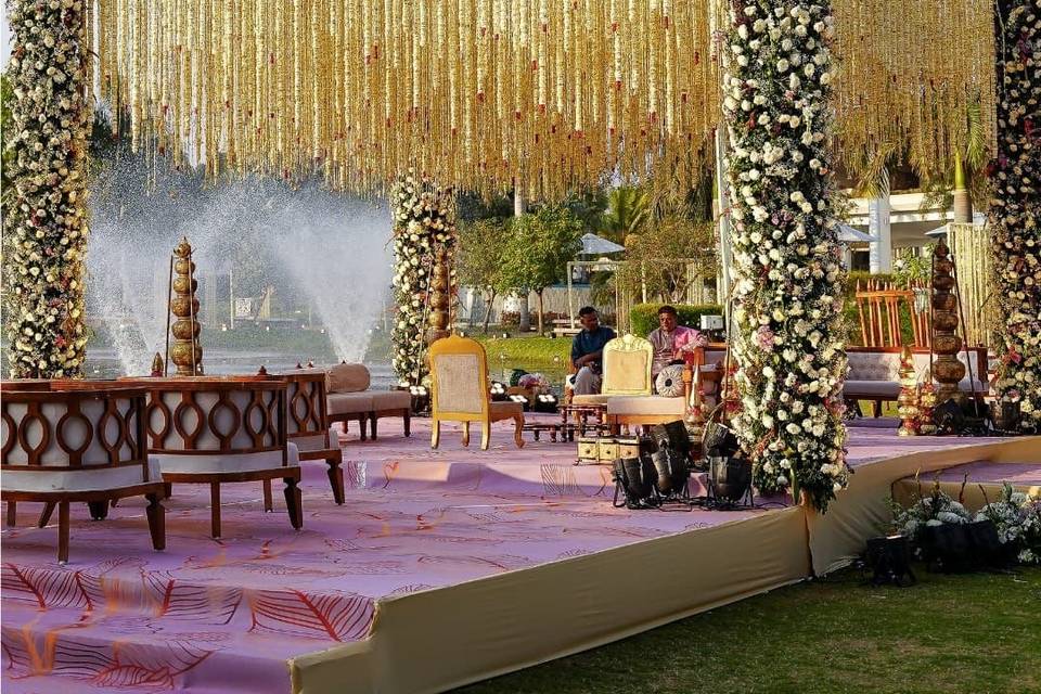 Floral mandap