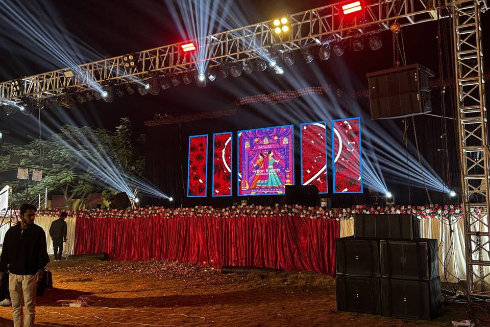 Ladies Sangeet Setup