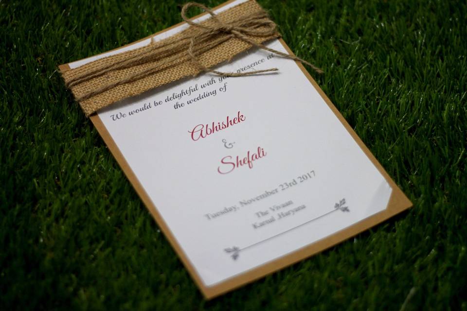 Wedding invite