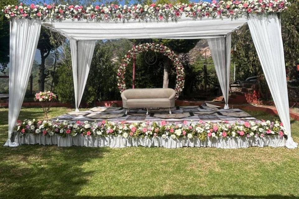Reception at Open lawn