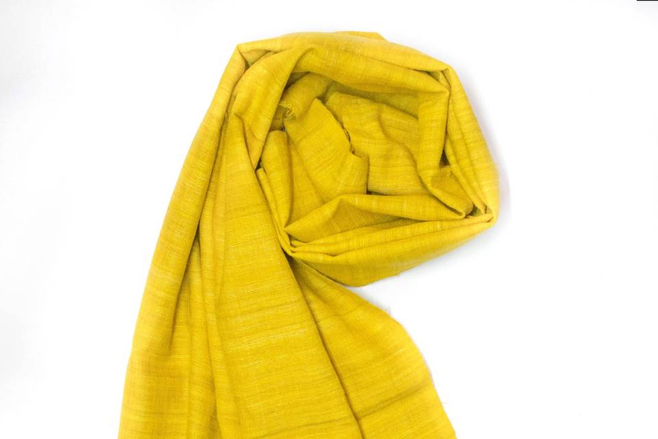 Handwoven silk scarf