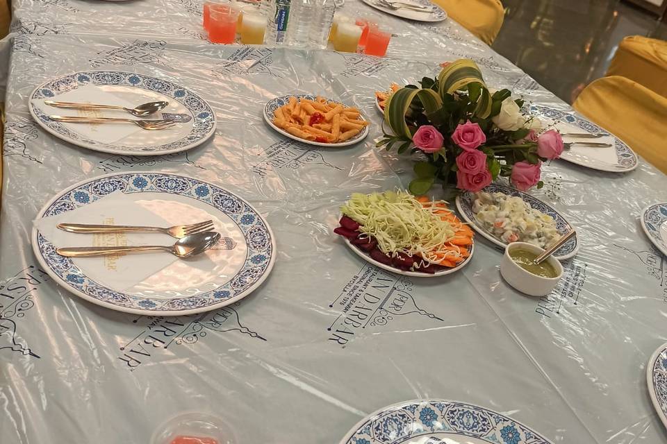 Catering setup