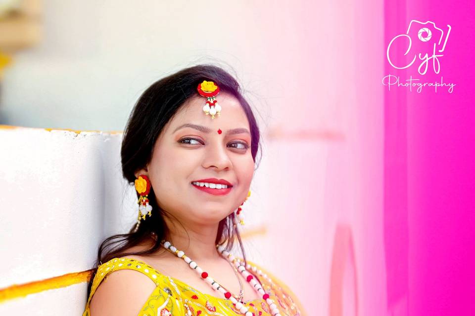 Bride haldi