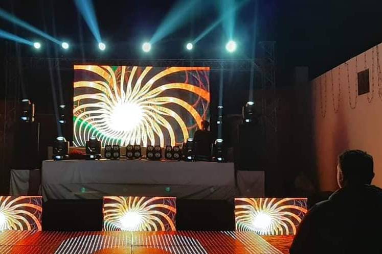 DJ lighting and sound