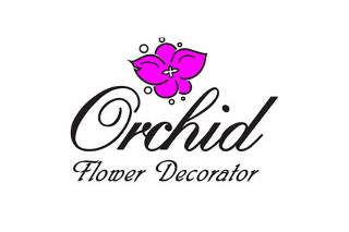 Orchid flower decorator logo