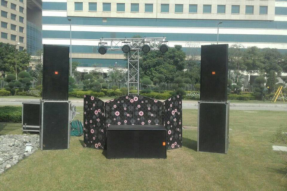 Open air office events setup