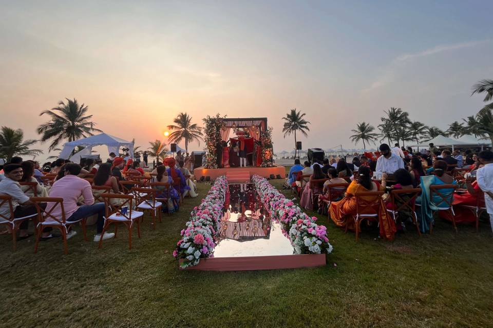 Beach Wedding mandap goa