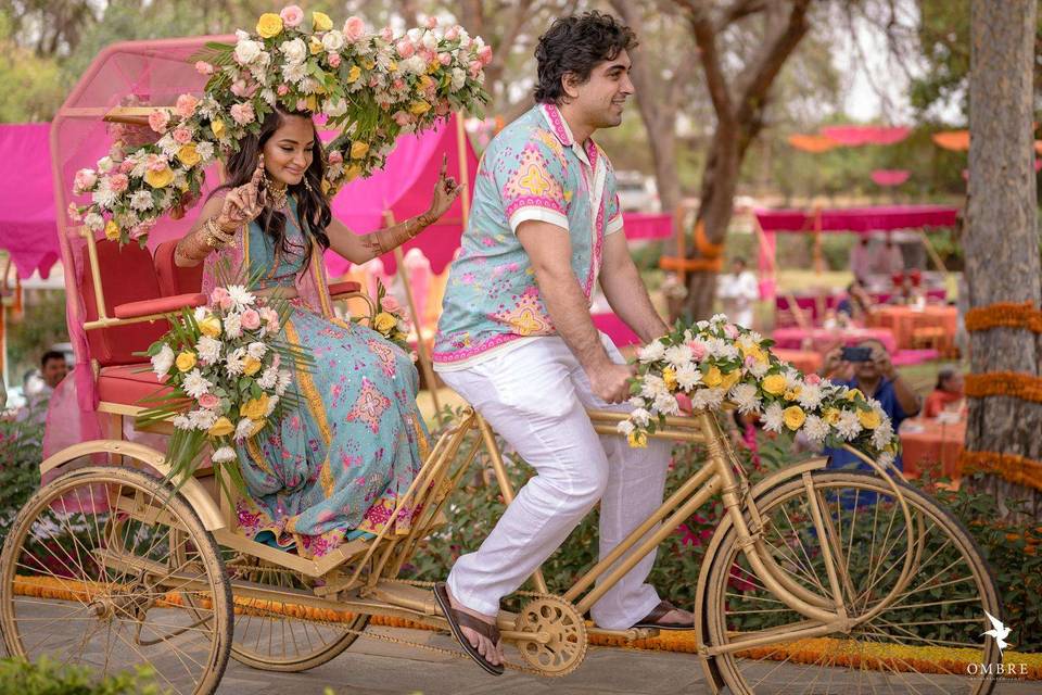 Cycle entry mehendi