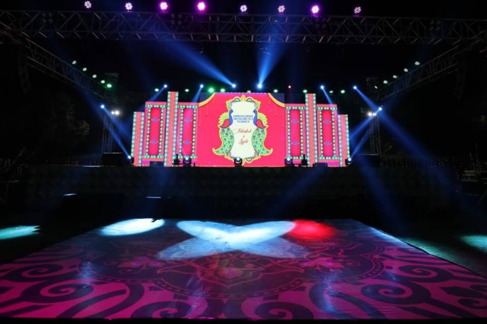 Sangeet set up