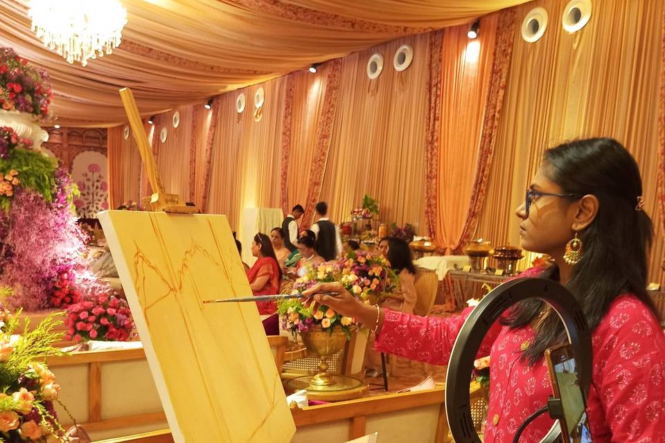 Live Painting by Aashi Jain