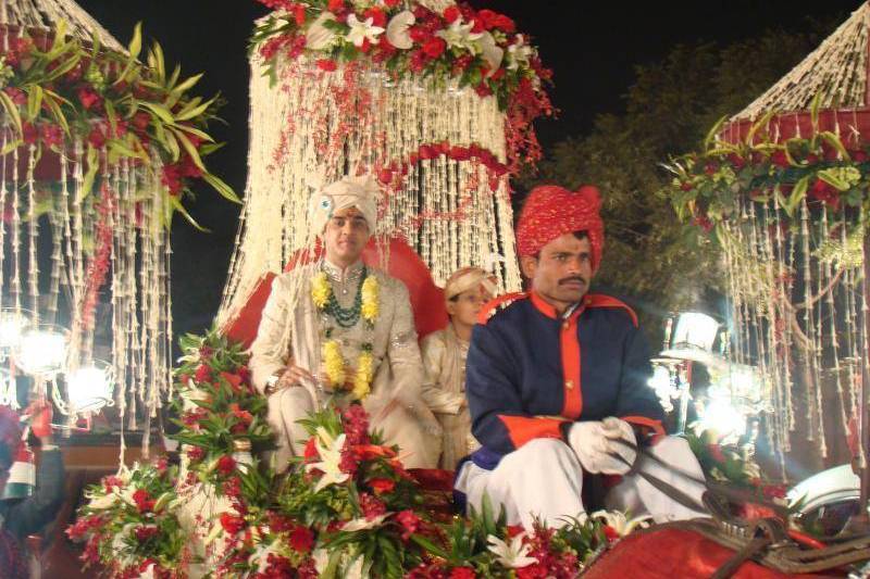 Groom's entry