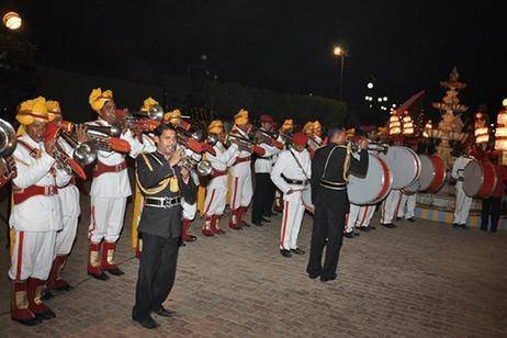 Groom's entry