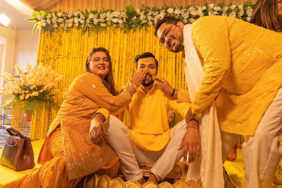 Groom haldi ceremony