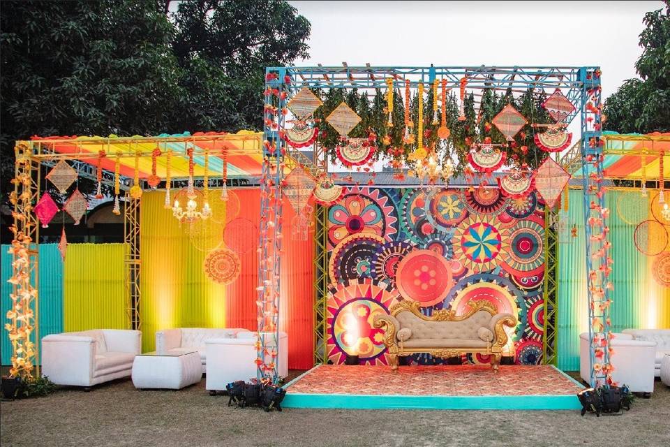 Mehndi Lawn setup