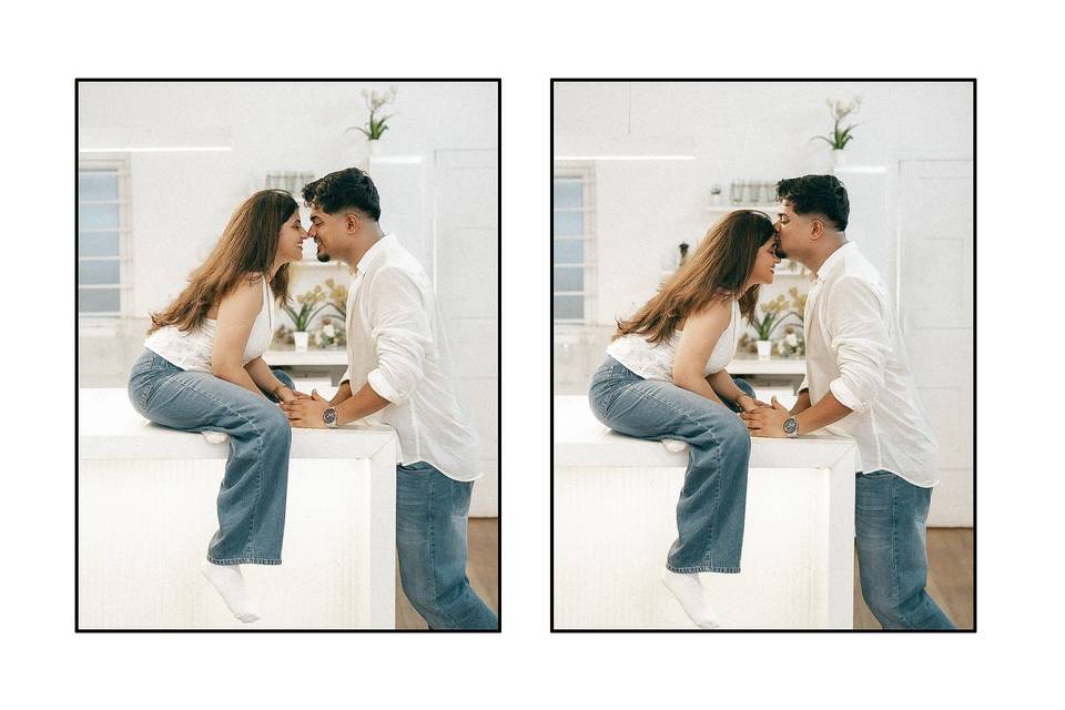 Indoor pre-wedding