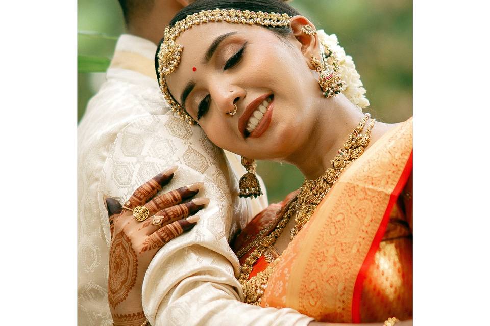 Bride and goom