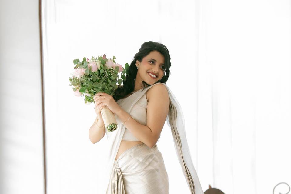 Kerala wedding saree