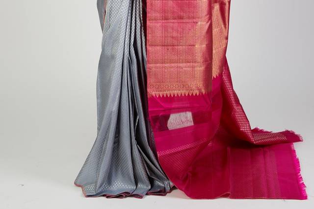 In a vibrant jewel tone, this saree from Mysore Saree Udyog will easily  flatter your curves. Bu… | Fancy sarees, Saree designs party wear, Saree  blouse neck designs