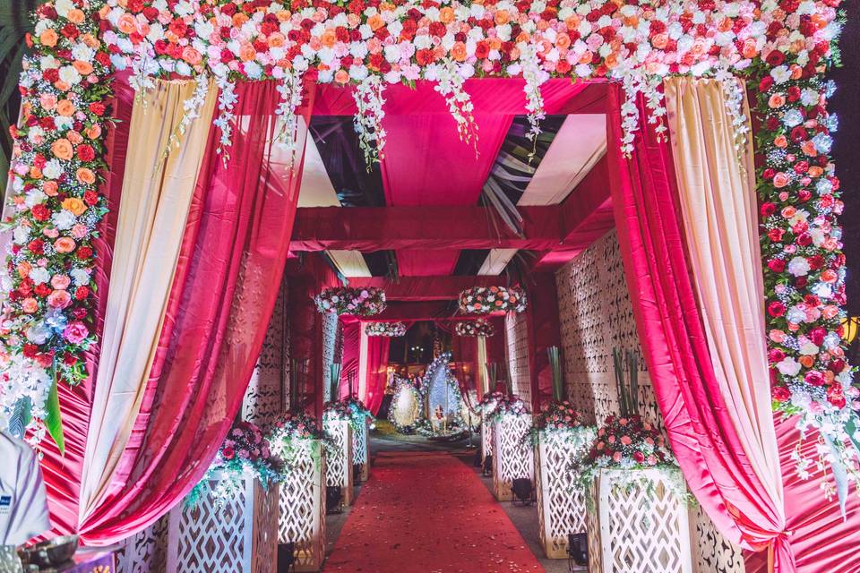 Entrance for the wedding