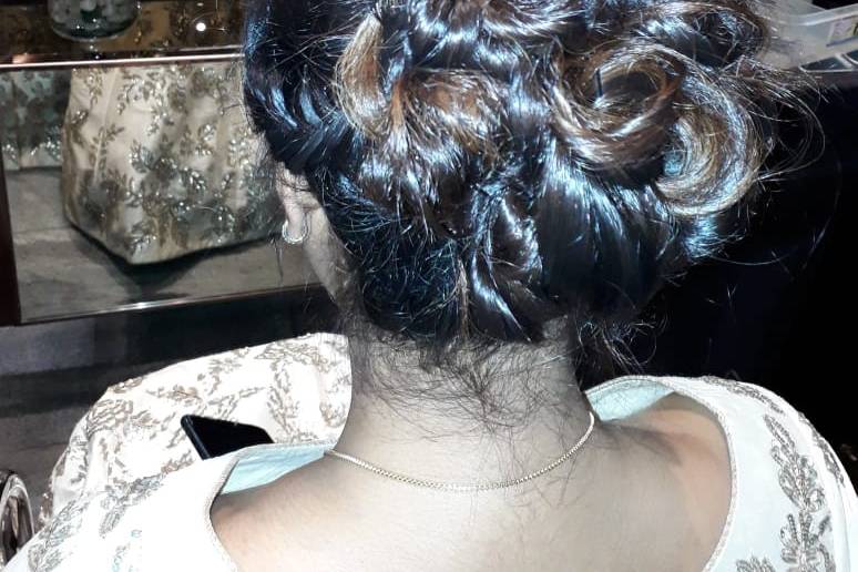 Bridal hairdo