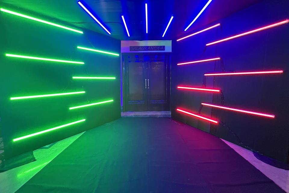 Neon entrance