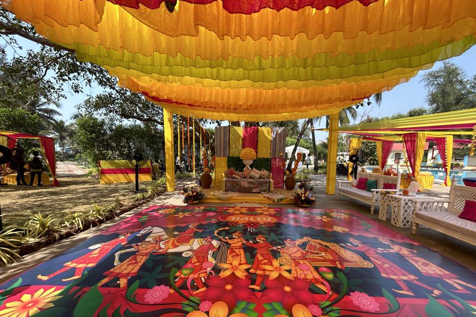 Haldi dance floor