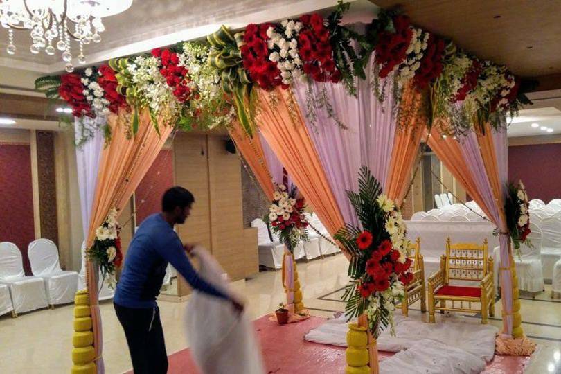 Mandap setup