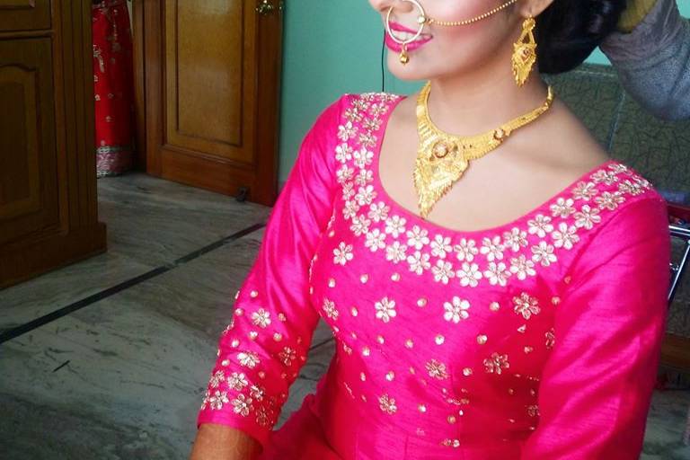 Traditional punjabi bridal makeup