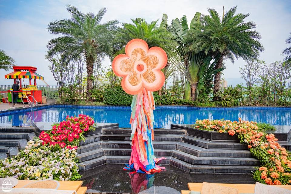 Poolside decor