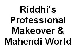 Riddhi's Professional Makeover & Mahendi World Logo