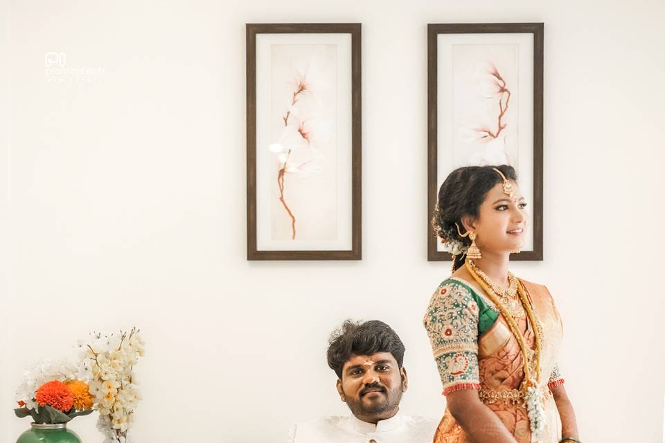 Tamil wed reception
