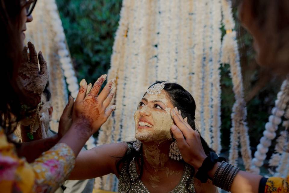 Haldi bride