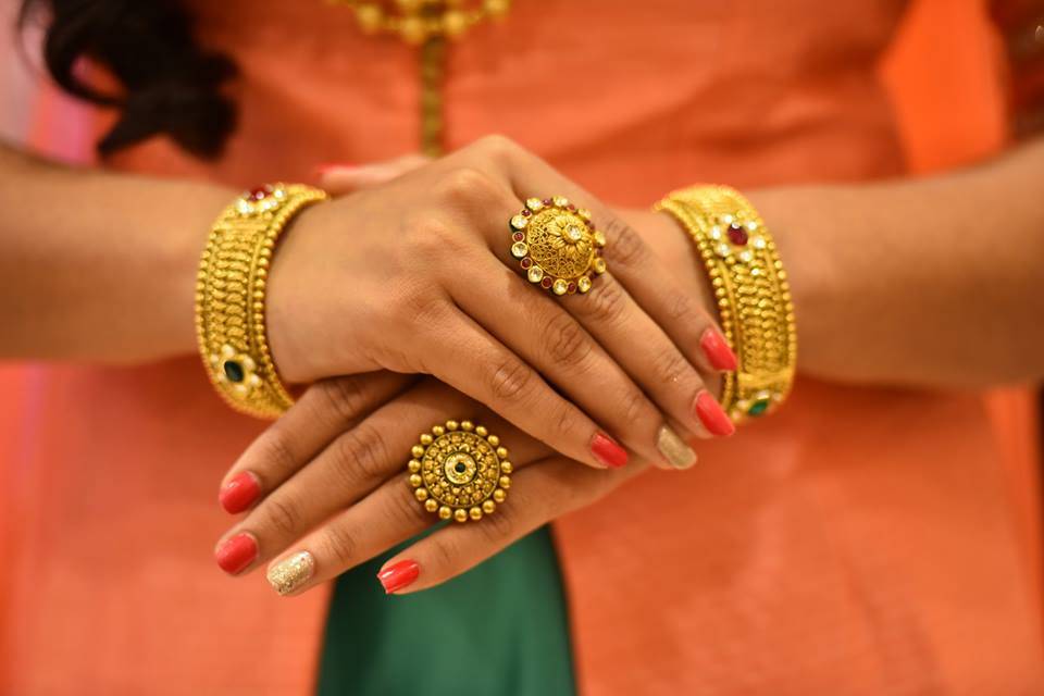 Bangles and necklace