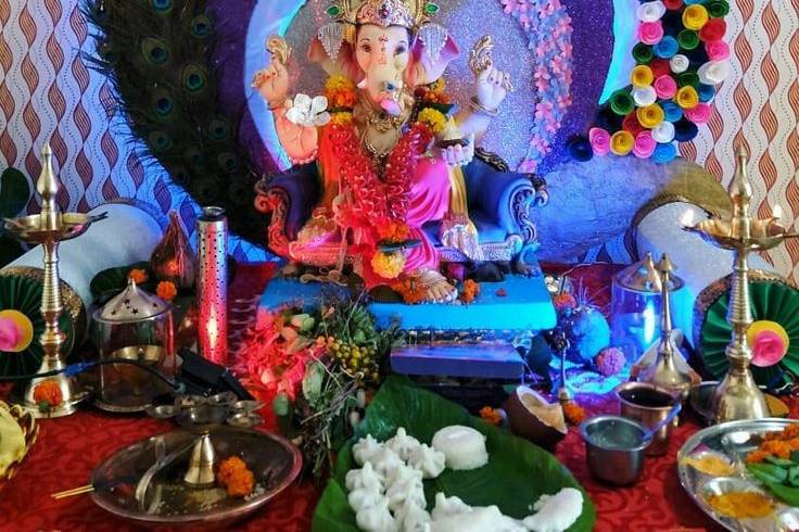 Ganpati decoration