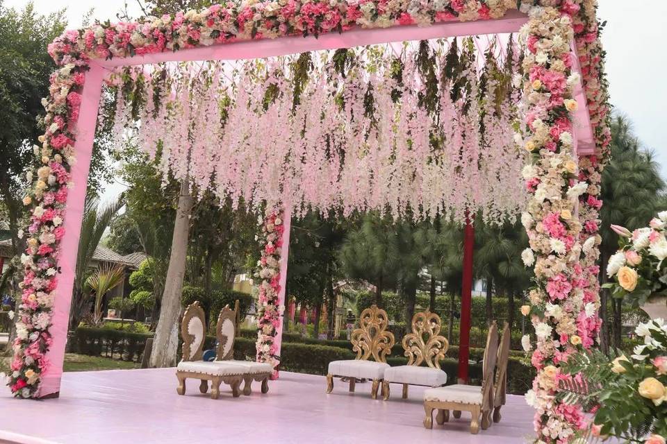 Floral mandap