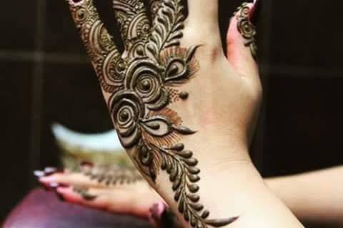 Beautiful Flowery Henna Mehndi Design Patch Tattoo Tutorial - YouTube