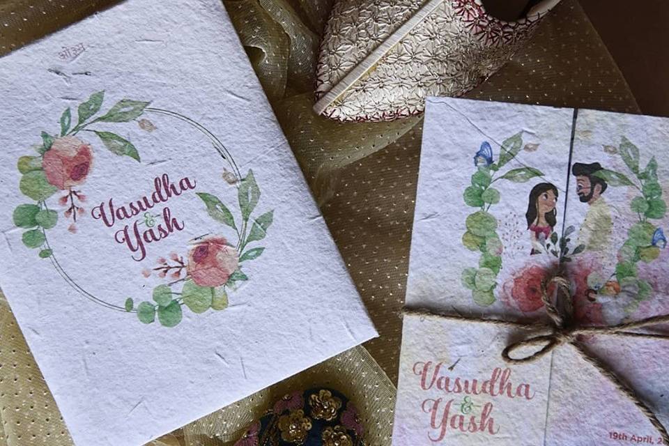 Seed Paper Invites by Plantables, Delhi