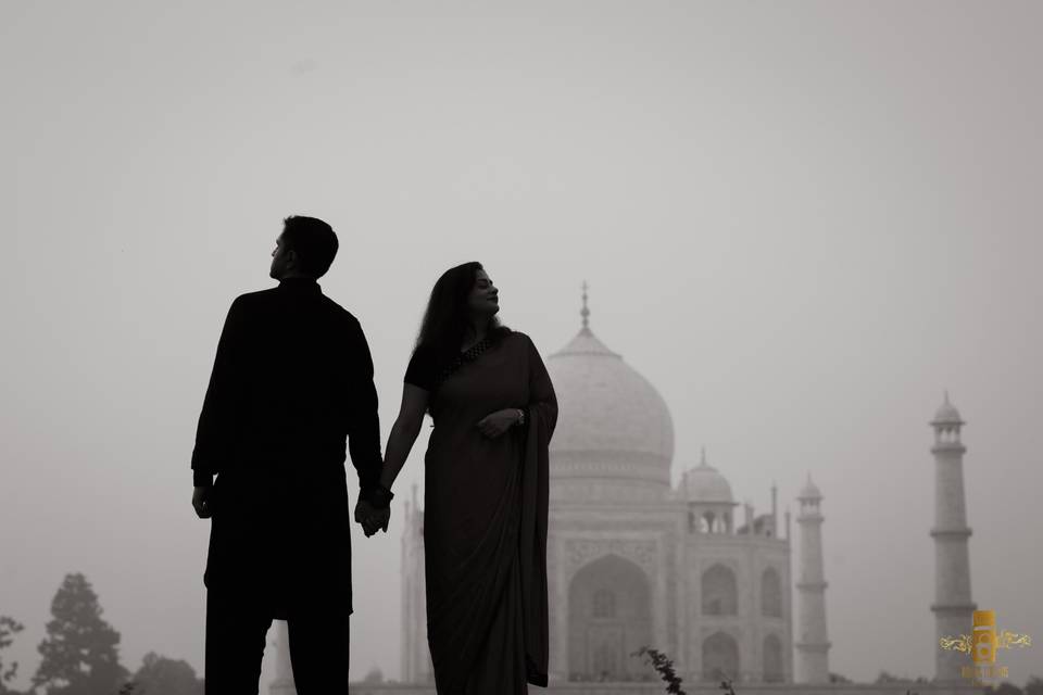 Prewedding at taj mahal