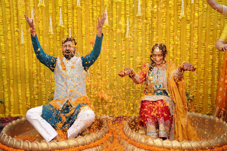Haldi couple