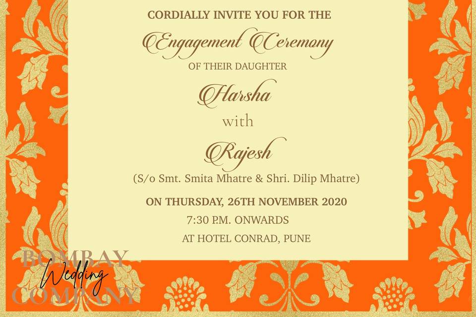 Wedding invite