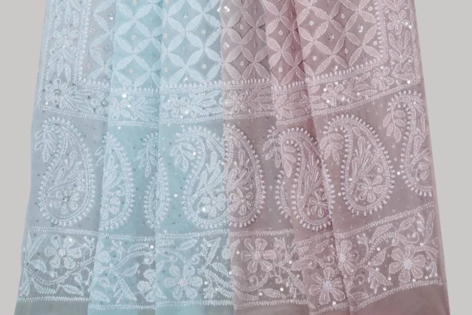 Heavy Chikankari Dupatta